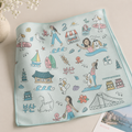 Busan Illustration Handkerchief