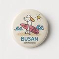 Busan Surfing Dog Badge